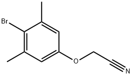 2-(4-BROMO-3,5-DIMETHYLPHENOXY)ACETONITRILE 结构式