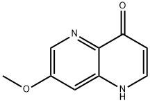 7-甲氧基-4-氧代-1,4-二氢-1,5-萘啶 结构式