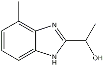1-(4-甲基-1H-苯并咪唑-2-基)乙醇 结构式