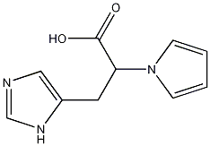 3-(3H-咪唑基-4-基)-2-吡咯-1-基-丙酸 结构式