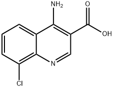 4-Amino-8-chloroquinoline-3-carboxylic acid 结构式