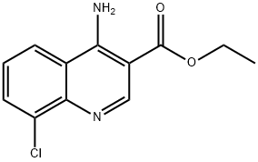 4-氨基-8-氯喹啉-3-羧酸乙酯 结构式