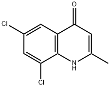 6,8-DICHLORO-4-HYDROXY-2-METHYLQUINOLINE 结构式