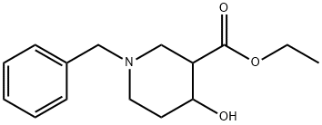 1-苄基-4-羟基哌啶-3-羧酸甲酯 结构式