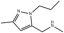 甲基-[(5-甲基-2-丙基-吡唑-3-基)甲基]胺 结构式