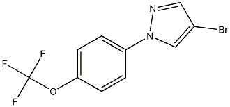 4-溴-1-(4-三氟甲氧基苯基)吡唑 结构式