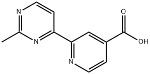 2 - (2 - 甲基嘧啶-4 - 基)异烟酸 结构式