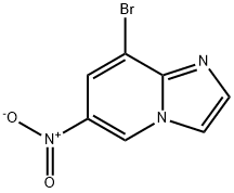 8-溴-6-硝基咪唑并[1,2-A]吡啶 结构式
