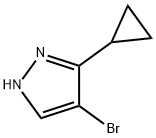 4-溴-5-环丙基吡唑 结构式