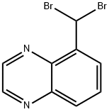 5-(二溴甲基)喹喔啉 结构式