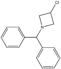 1-二苯甲基-3-氯氮杂环丁烷 结构式