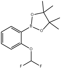 2-二氟甲氧基苯基硼酸频哪醇酯 结构式