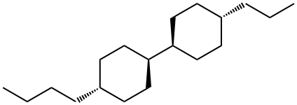 (反式,反式)-4-丙基-4'-丁基-1,1'-联环己烷 结构式