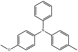 (4-甲氧基苯基)苯基对甲苯胺 结构式