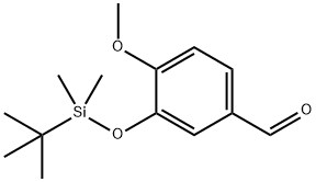 3-tert-Butyldimethylsiloxy-4-methoxybenzaldehyde 结构式