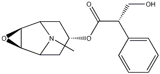 6beta,7beta-Epoxy-3alpha-tropanyl S-(-)-tropate 结构式