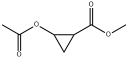 2-(乙酰氧基)环丙烷甲酸甲酯 结构式