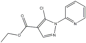 5-氯-1-(2-吡啶基)-1H-吡唑-4-羧酸乙酯 结构式