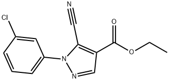 ethyl 1-(3-chlorophenyl)-5-cyano-1H-pyrazole-4-carboxylate