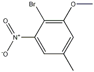 4-溴-3-硝基-5-甲氧基甲苯 结构式