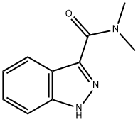 N,N-二甲基-1H-吲唑-3-甲酰胺 结构式