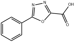 5-苯基-1,3,4-噁二唑-2-甲酸 结构式