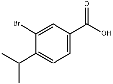 3-溴-4-异丙基苯甲酸 结构式