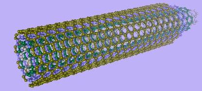 多壁碳纳米管模拟图
