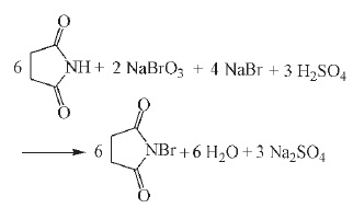 方法4合成N-溴代丁二酰亚胺的反应式