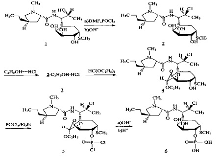 克林霉素磷酸酯的合成路线