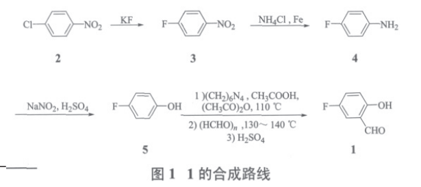 5-氟水杨醛的制备及应用