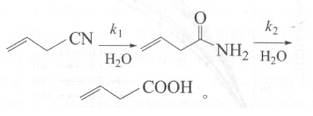 3-丁烯腈在盐酸催化剂溶液中的水解动力学研究