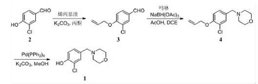 3-氯-4-羟基苯甲醛的制备及作为有机合成体的应用