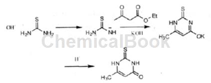 甲基硫脲嘧啶的合成路线