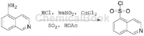 异喹啉-5-磺酰氯的应用及制备