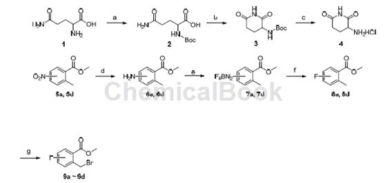 2-溴甲基-4-氟苯甲酸甲酯的制备