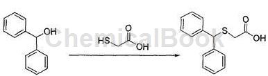 二苯甲基硫代乙酰胺的制备方法