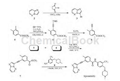  3-三氟甲基-4-[(4-甲基哌嗪-1-基)甲基]苯胺的合成路线
