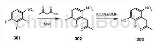 1-(2-氟-3-羟基-6-硝基苯基)丙-2-酮的制备方法