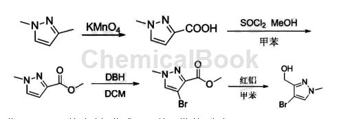 (4-溴-1-甲基-3-吡唑基)甲醇的制备