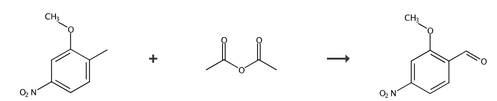  2-甲氧基-4-硝基苯甲醛的合成路线