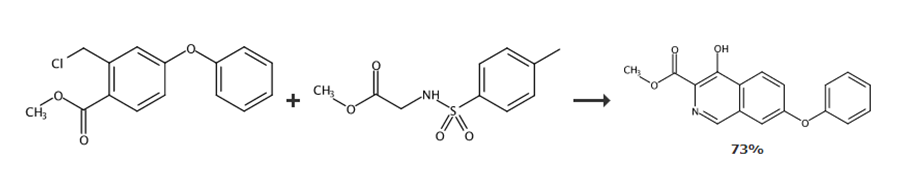 4-羟基-7-苯氧基异喹啉-3-甲酸甲酯的制备