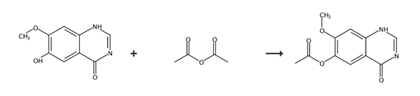 3,4-二氢-7-甲氧基-4-氧代喹唑啉-6-醇乙酸酯的合成路线