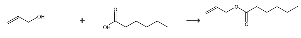 己酸烯丙酯的制备和应用