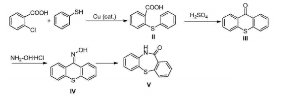 二苯并[b,f][1,4]硫氮杂卓-11-[10H]酮的制备方法