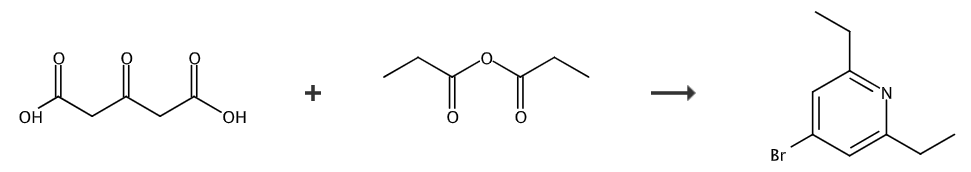 4-溴-2,6-二乙基吡啶的合成路线