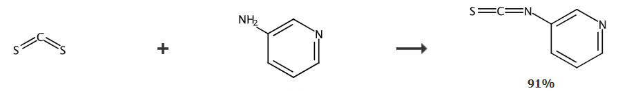 3-吡啶基异硫氰酸酯的合成路线