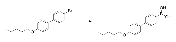 4-戊氧基联苯硼酸的制备