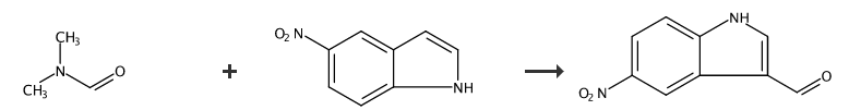 5-硝基吲哚-3-甲醛的制备和应用