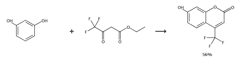 7-羟基-4-三氟甲基香豆素的制备